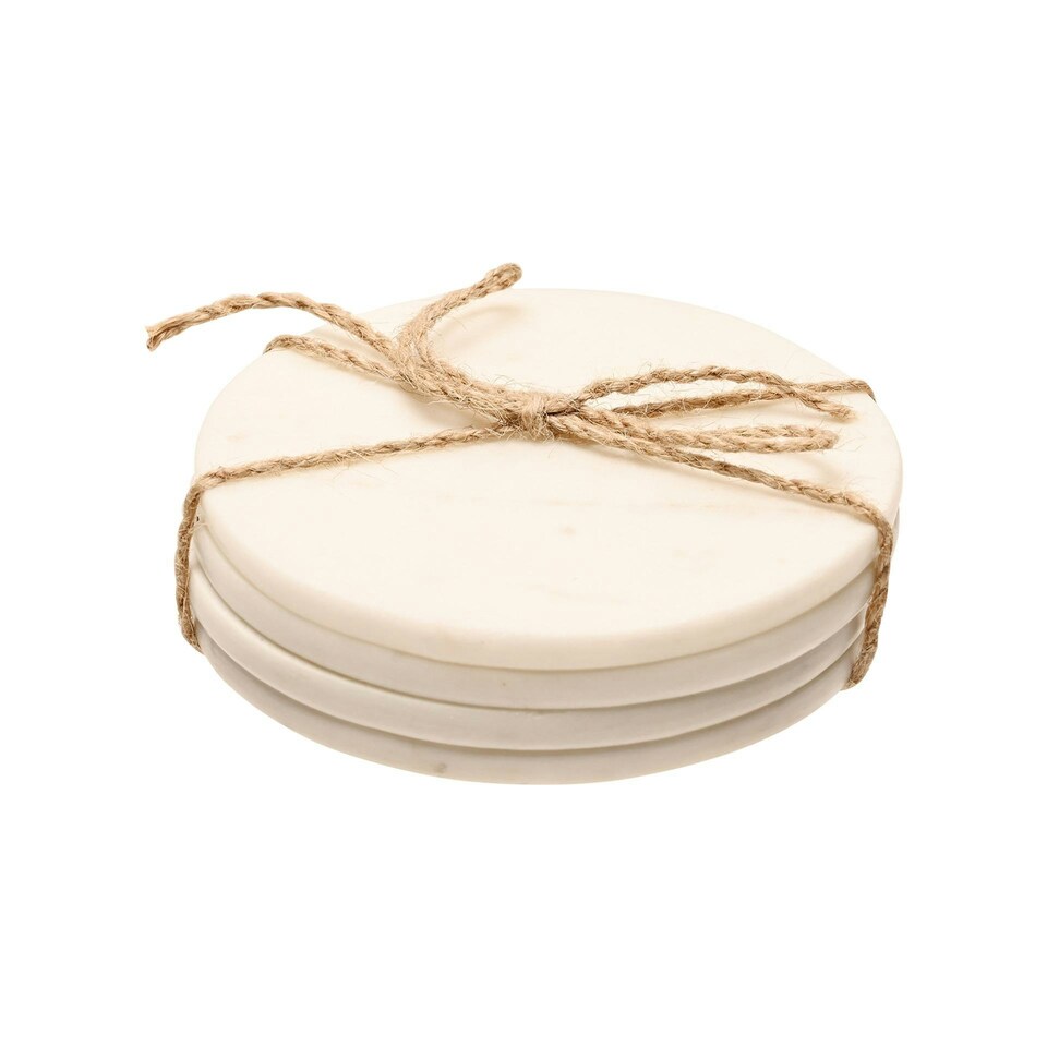 image 1 of Hestia Marble Coasters Set of 4