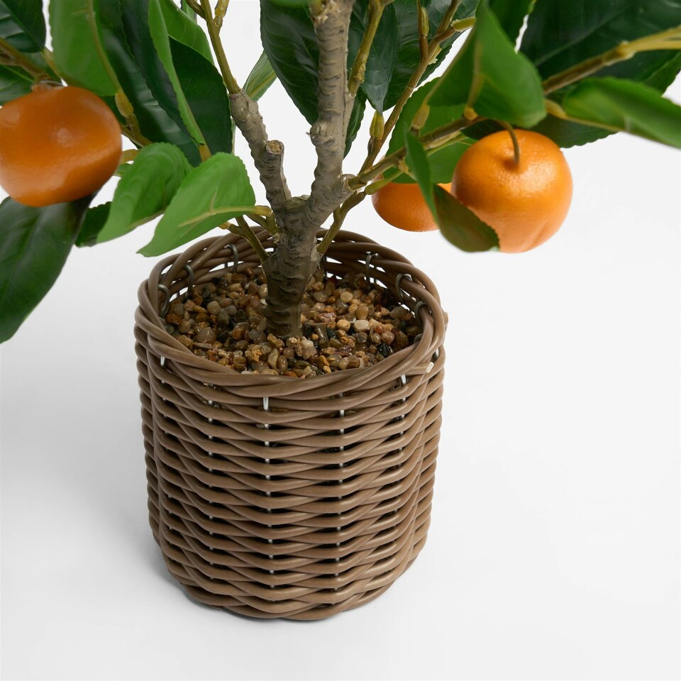 image 1 of OHS Home Decor Artificial Orange Tree In Pot Plant, 40cm - Orange