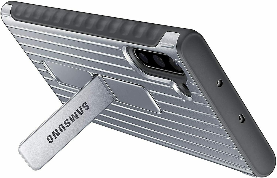image 1 of Samsung Standing Silver Cover Case for Galaxy Note 10 EF-RN970CSEG