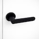 image 6 of AXS Harlem Door Handles on Rose - Door Pack - Latch Door - Black