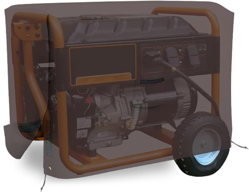 image 1 of Covers&All Outdoor Generator Cover, 32 in L x 24 in W x 24 in H, Coffee