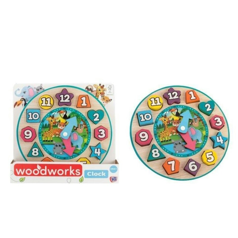 image 1 of Wooden Learning Clock