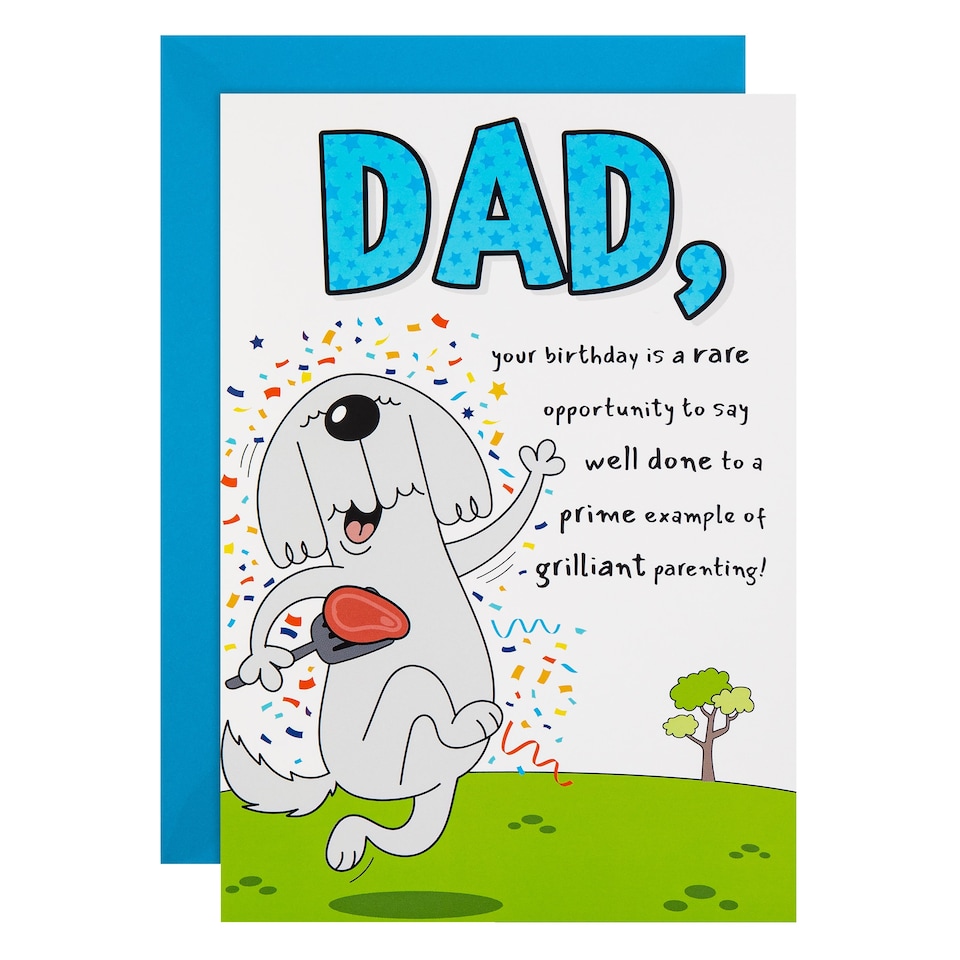Hallmark Funny Birthday Card For Dad - Pop-Up Dog And Steak Design - Tesco Groceries Hallmark Funny Birthday Card For Dad - Pop-Up Dog And Steak Design - Tesco Groceries