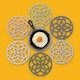 image 3 of Zeal Mini Silicone Heritage Circular Trivet, 13cm, Elephant Grey