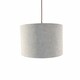 image 2 of CGC LOLA Grey Corduroy 30cm Lampshade with Silk Inner