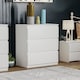 image 1 of Vida Designs Denver 3 Drawer Chest of Drawers Bedroom Storage, White