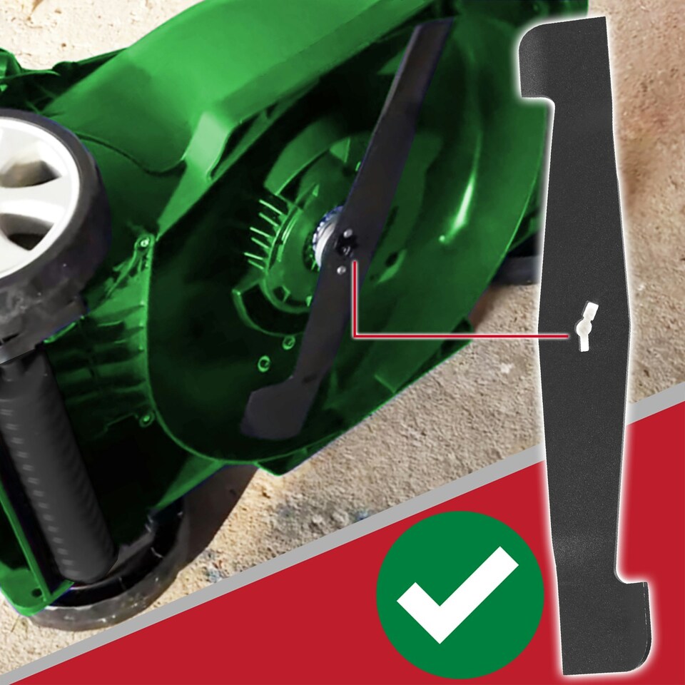 image 1 of SPARES2GO Metal Blade compatible with Hawksmoor SLM32F-ZE Lawnmower (32cm)