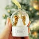 image 2 of Personalised Name Only Angel Glitter Snow Globe Tree Decoration
