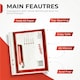 image 2 of Pack of 100 A5 Glass Clear Punched Pockets by Janrax