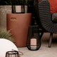 image 3 of ValueLights Vase Shaped Wire Basket Lantern 2 Pack Black Outdoor Decorative Light
