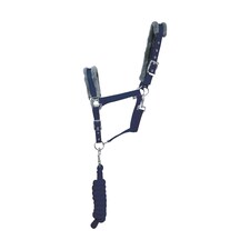 Hy Sport Active Horse Headcollar and Leadrope - Midnight Blue - Pony