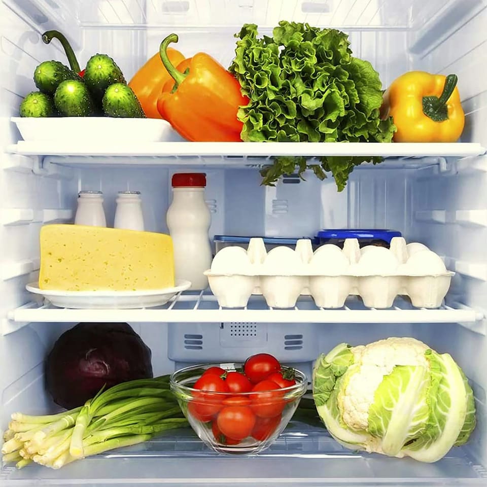 image 1 of SPARES2GO Fridge Shelf for Fridgemaster Adjustable White Extendable Arms White