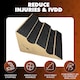 image 3 of Stairwedge Dog Steps Pack of 5 Soft grip carpet ramps with grooved safety for confident climbing Natural cork design supports mobility for dogs and small pets