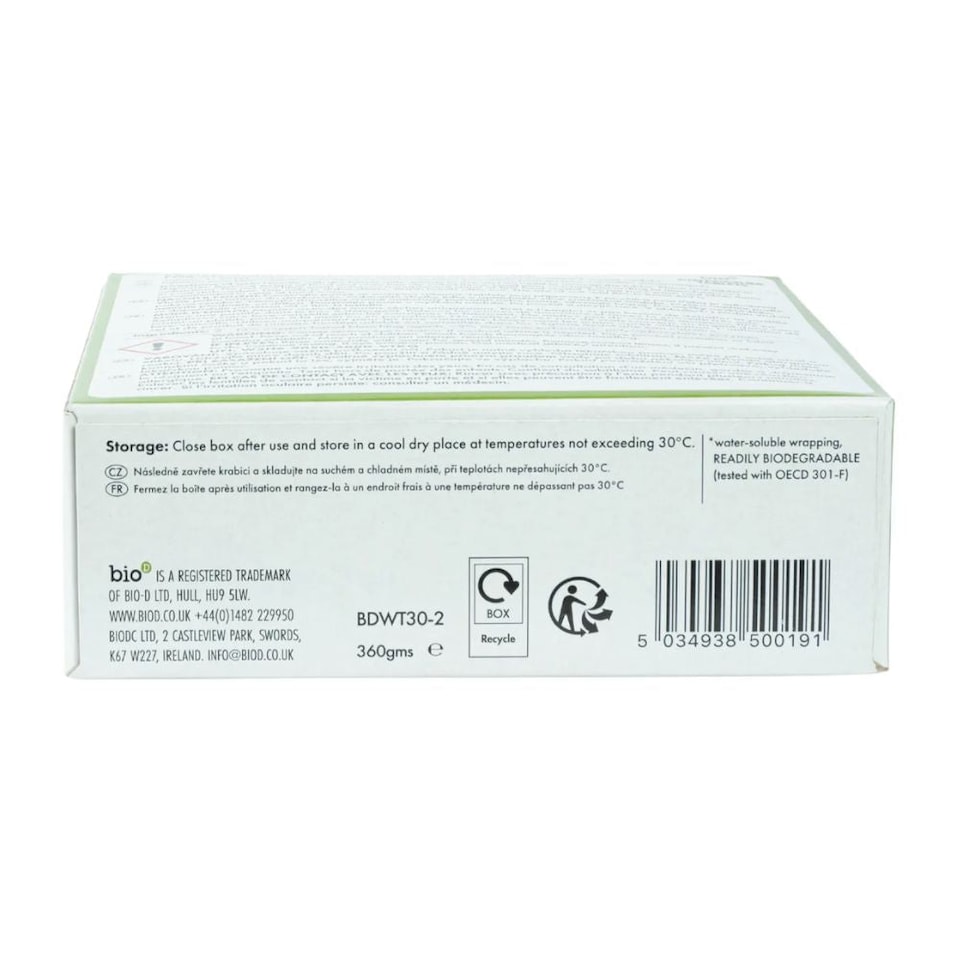 image 1 of Bio-D Dishwasher Tablets 30 Tablets