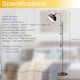 image 2 of COSTWAY Industrial Floor Lamp Metal Free-standing Light Bronze