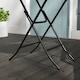 image 7 of Outsunny Foldable Outdoor Coffee Table, Metal Frame Rattan Side Table, Brown
