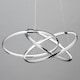 image 4 of BHS Sola LED Triple Ring Ceiling Pendant, Chrome | Silver | Chrome | 1
