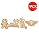 image 1 of Something Different Skeleton Cookie Ornament Set (Pack of 4) - Brown/White - One Size