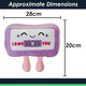 image 2 of Cassete Soft Toy Cute Plushie Huggable Cuddly Stuffed Toy Gift 25cm Purple