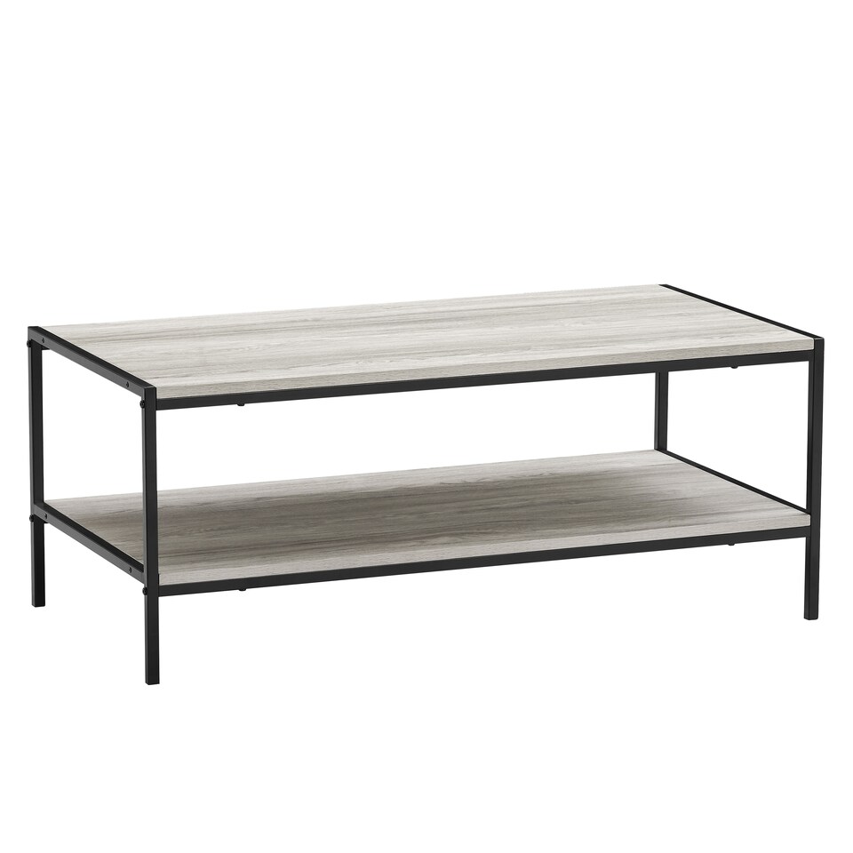 image 1 of Vida Designs Brooklyn Coffee Table Industrial Side Living Room Table, Grey