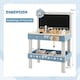 image 2 of COSTWAY Kids Workbench Toy Large Wooden Tool Bench Toddler Pretend Play Workbench
