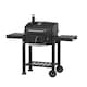 image 3 of Woodland Grill Charcoal BBQ Grill with Foldable Side Shelves, Black - OC01CBQ1032 | Black | 1