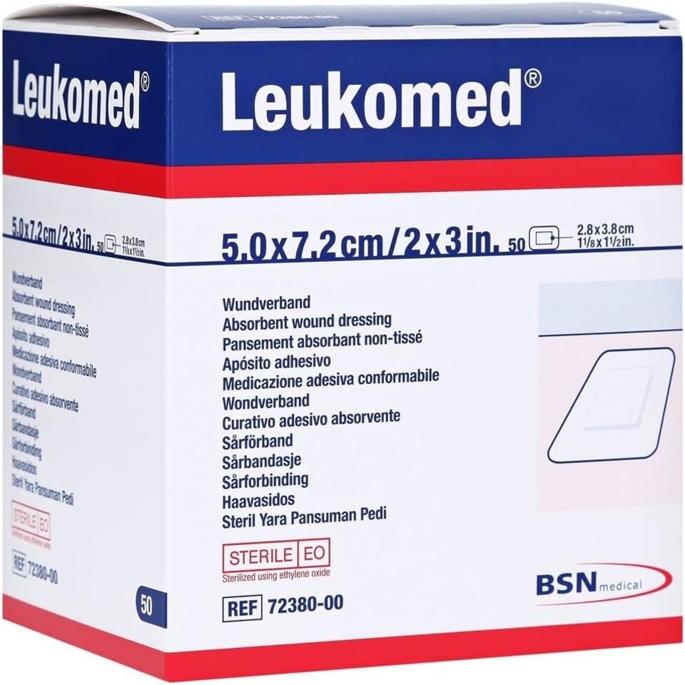 image 1 of Leukomed Dressing 7.2cm x 5cm Pack of 50