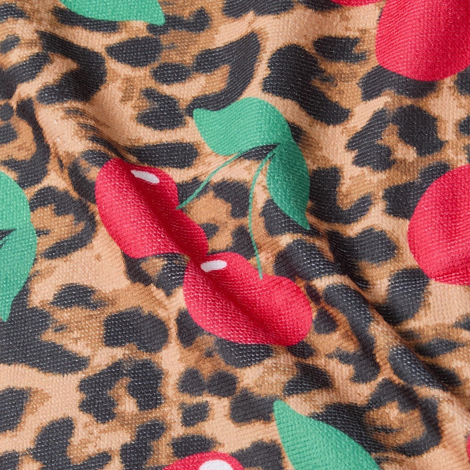 image 1 of OHS Leopard Beach Towel with Bag Quick Dry Absorbent Travel Spa