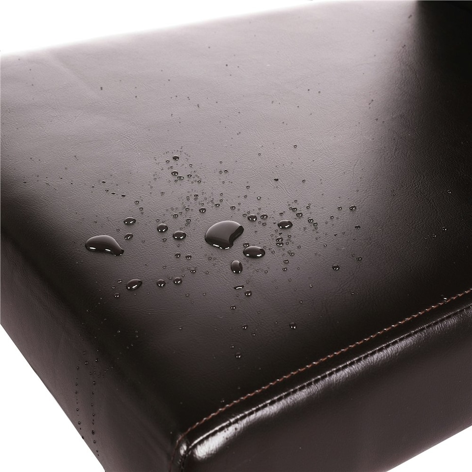 image 1 of Yaheetech Set of 4 Faux Leather Dining Chairs with Rubberwood Legs