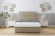 image 1 of Sloomy Lancaster Almond Coniston Ottoman Bed Base With 26" Strutted Headboard 2'6 Small Single | Cream | Almond | Small Single | 1
