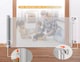 image 5 of S&D, Retractable Baby Gate Extra Wide up to 2.5 Meters, Stair Safety Gate Roll for Babies and Pets, dogs, Colour White