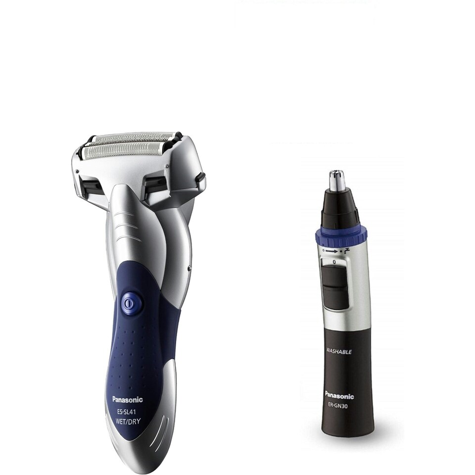 image 1 of Panasonic ES-SL41 + ER-GN30 Black Shaver & Facial Hair Trimmer Set