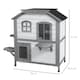 image 7 of PawHut Kitten Condo with Openable Roof, Catio Enclosure Furniture, White