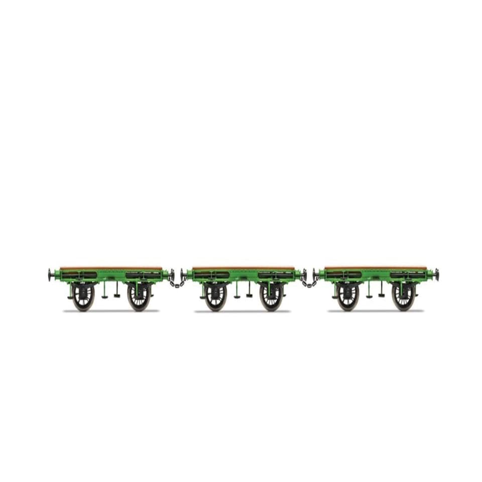 image 1 of Hornby L&MR Flat Wagon Set (3)