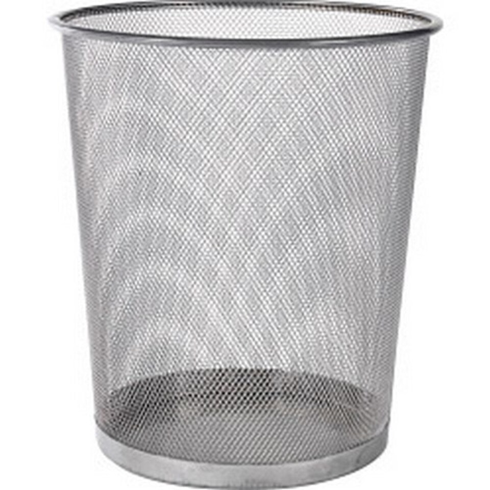 SupaHome Mesh Paper Bin - Silver - One Size