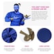image 2 of Blue Genie Costume Set Blue | M
