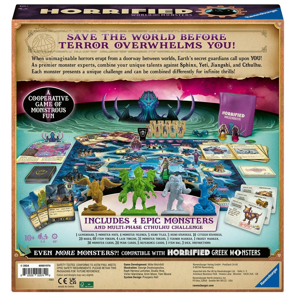 image 1 of Ravensburger Horrified World of Monsters Game