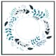 image 4 of Blue leaves frame (Picture Frame) Brown | Oak | M