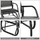 image 6 of Outsunny Outdoor Gliding Swing Chair Garden Seat w/ Mesh Seat Curved Back Steel