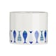 image 3 of Interiors by Premier Modern White & Blue 3 Piece Bathroom Set, Dolomite Accessories Set With Dispenser, Rinse Cup, & Soap Holder