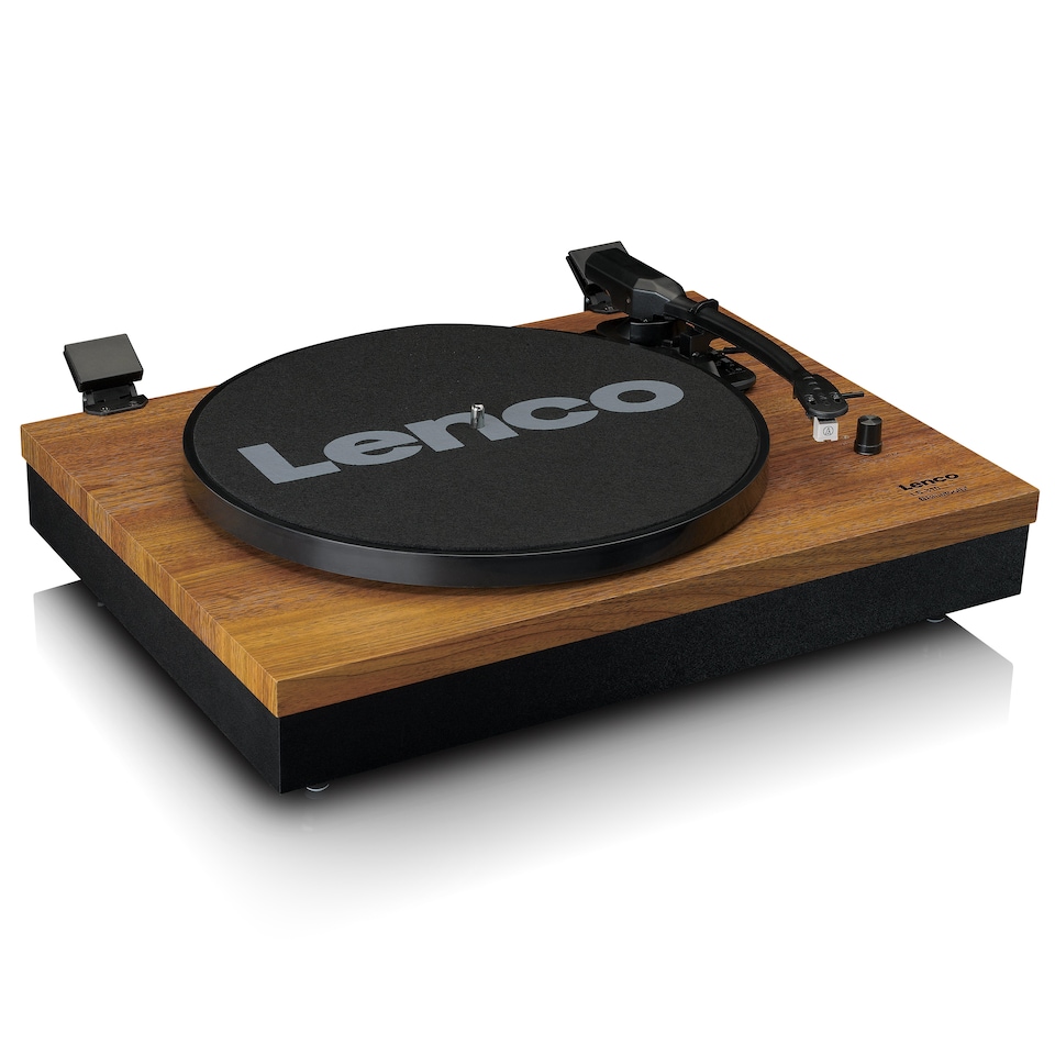 image 1 of LENCO LS-310WD - Turntable with Bluetooth and two separate speakers, wood