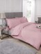 image 1 of Percale Duvet Set Single Bed Pink