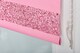 image 4 of FURNISHED Blackout Roller Blinds with Glitter Trim and Bow Insulated Designed Window Shade | Pink | Pink | (W) 180cm x (L) 165cm
