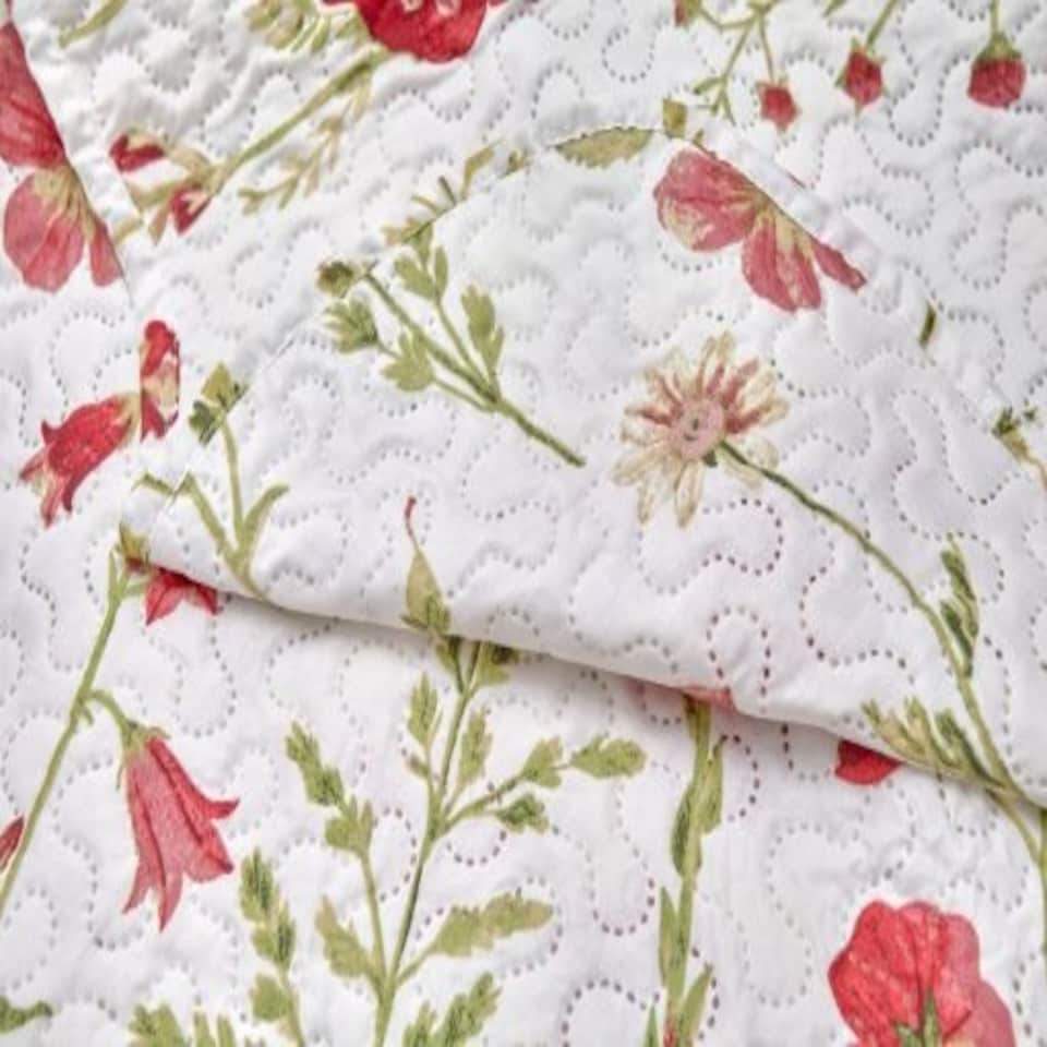 image 1 of Poppies Bedspread Double Bed Multi | Multi | Multi