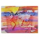 image 1 of Painty Map Glass Chopping Board | Multi