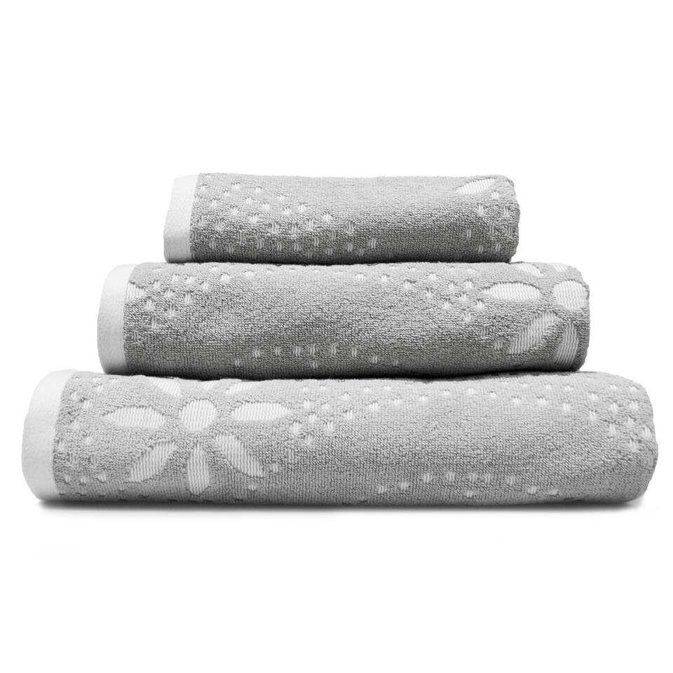 image 1 of Luxury Marrakesh Floral Geo Patterned Towels - 100% Cotton Green | Sage Green | Bath towel