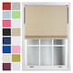 image 1 of FURNISHED Blackout Roller Blinds with Gold Glitter Trim Made to Measure | Brown | Cappuccino | (W) 60cm x (L) 165cm