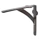 image 1 of Hammer & Tongs Iron Shelf Bracket - D205mm - Black