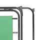 image 4 of Harbour Housewares Folding Metal Beach Chairs - Matt Black/Green - Pack of 4 | Green | Matt Black/Green