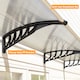 image 7 of Outsunny Door Canopy Outdoor Awning Rain Shelter for Window Porch 303x96 Clear | Clear | Clear | 1